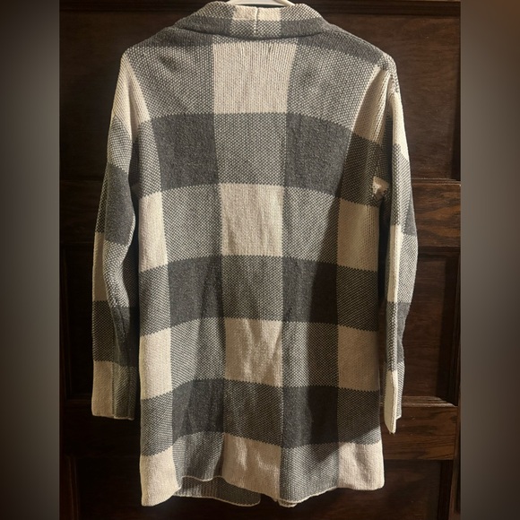 Matilda Jane Enola Buffalo Check Button Front Sweater Jacket, Size Small - Picture 3 of 5